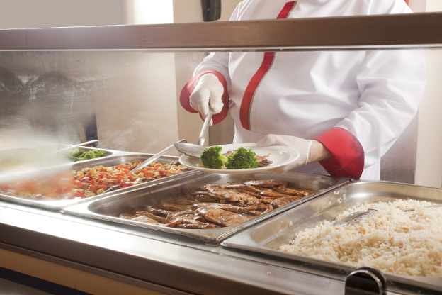 Serving food in long term facility